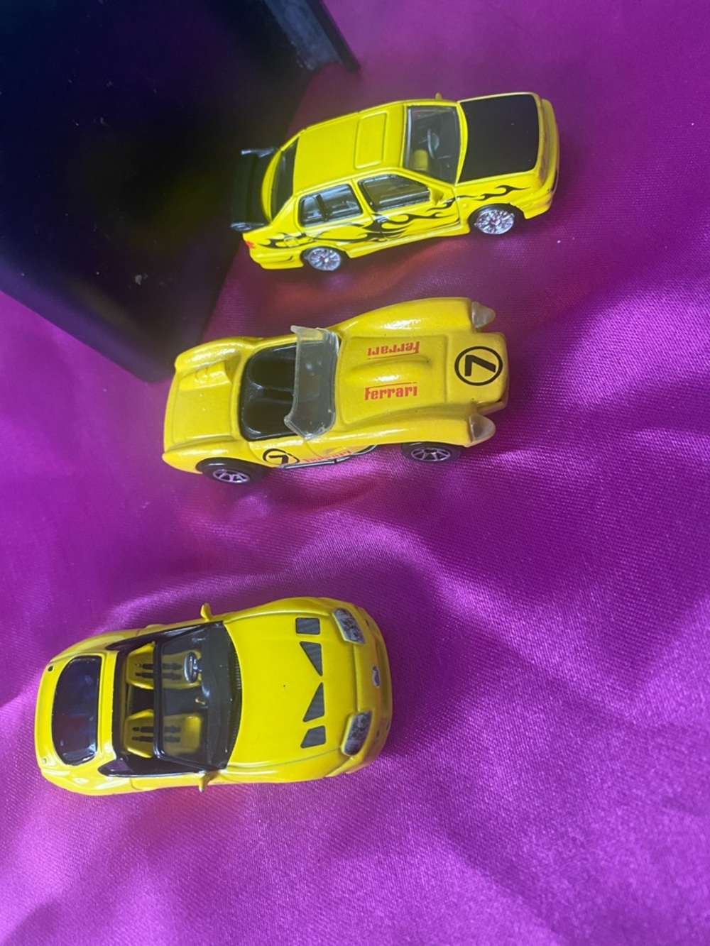 Yellow Ferrari Racing Toy Car - Kids Toys Collectable die cast cars 1990